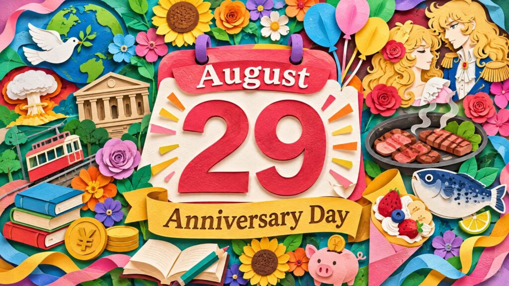 8月29日は何の日？核実験に反対する国際デー、文化財保護法施行記念日、焼き肉の日、ケーブルカーの日、秋田県の記念日などを紹介