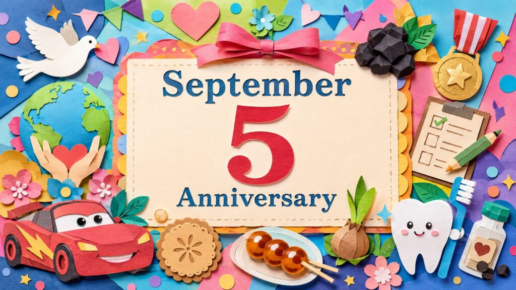 9月5日は何の日？国際チャリティー・デー、石炭の日、国民栄誉賞の日、計画と実行の日、ライトニング・マックィーンデイなどの記念日