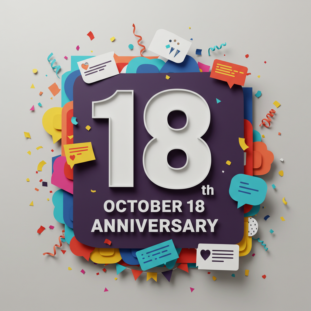 10月18日の記念日一覧と統計の日・冷凍食品の日に関する情報を紹介するブログ用ビジュアル