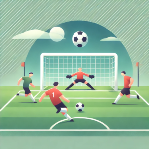 クリーンシートとは？サッカーのゾーンディフェンスとマンマークの違いを図解で比較した戦術解説図