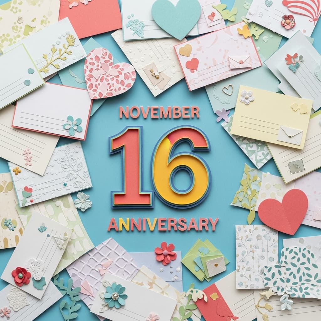 11月16日の記念日として国際寛容デーや家族の日など心をつなぐテーマを象徴するカラフルなイメージ