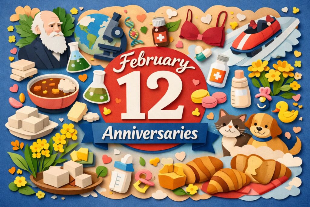 2月12日は何の日？ダーウィンの日、ブラジャーの日、ペニシリンの日、レトルトカレーの日、ボブスレーの日、豆腐の日、パンの日、わんにゃんの日など主要記念日まとめ