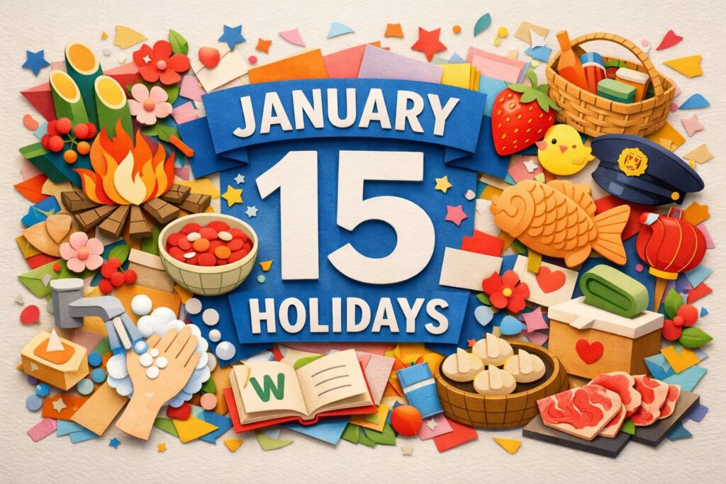 1月15日の記念日（小正月・左義長・いちごの日・手洗いの日・警視庁創設記念日）をまとめてわかるガイド