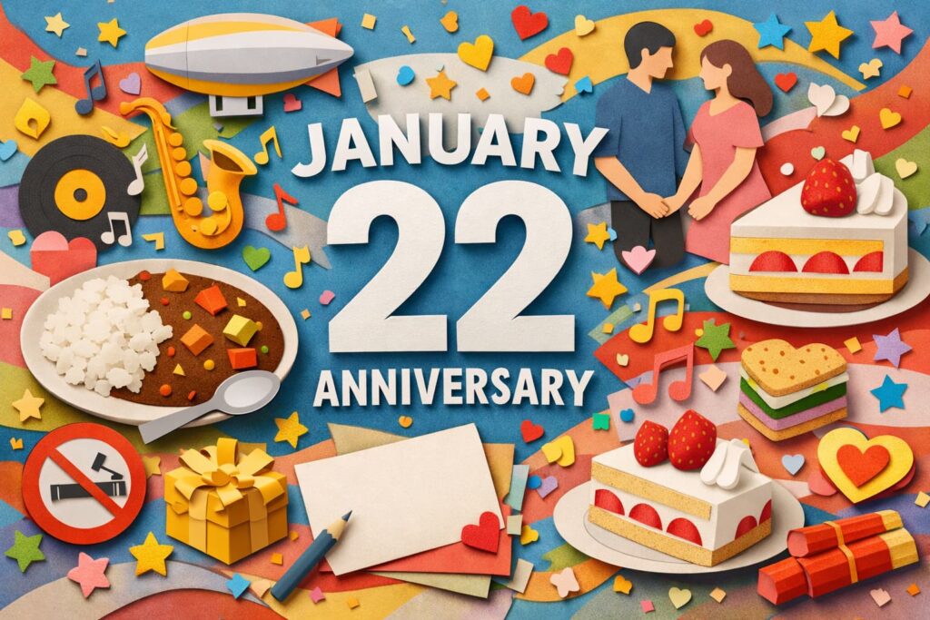 1月22日は何の日｜カレーライスの日・ジャズの日・夫婦の日・ショートケーキの日など