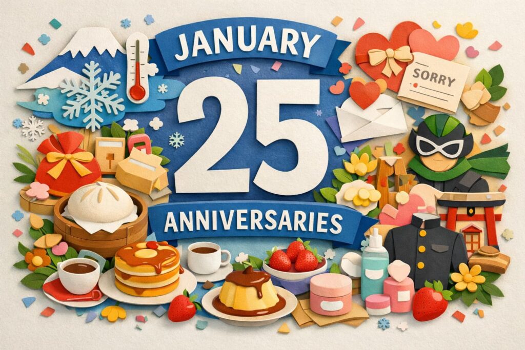 1月25日は何の日？日本最低気温の日や中華まんの日、お詫びの日など主な記念日をまとめて紹介 *January 25 Anniversaries