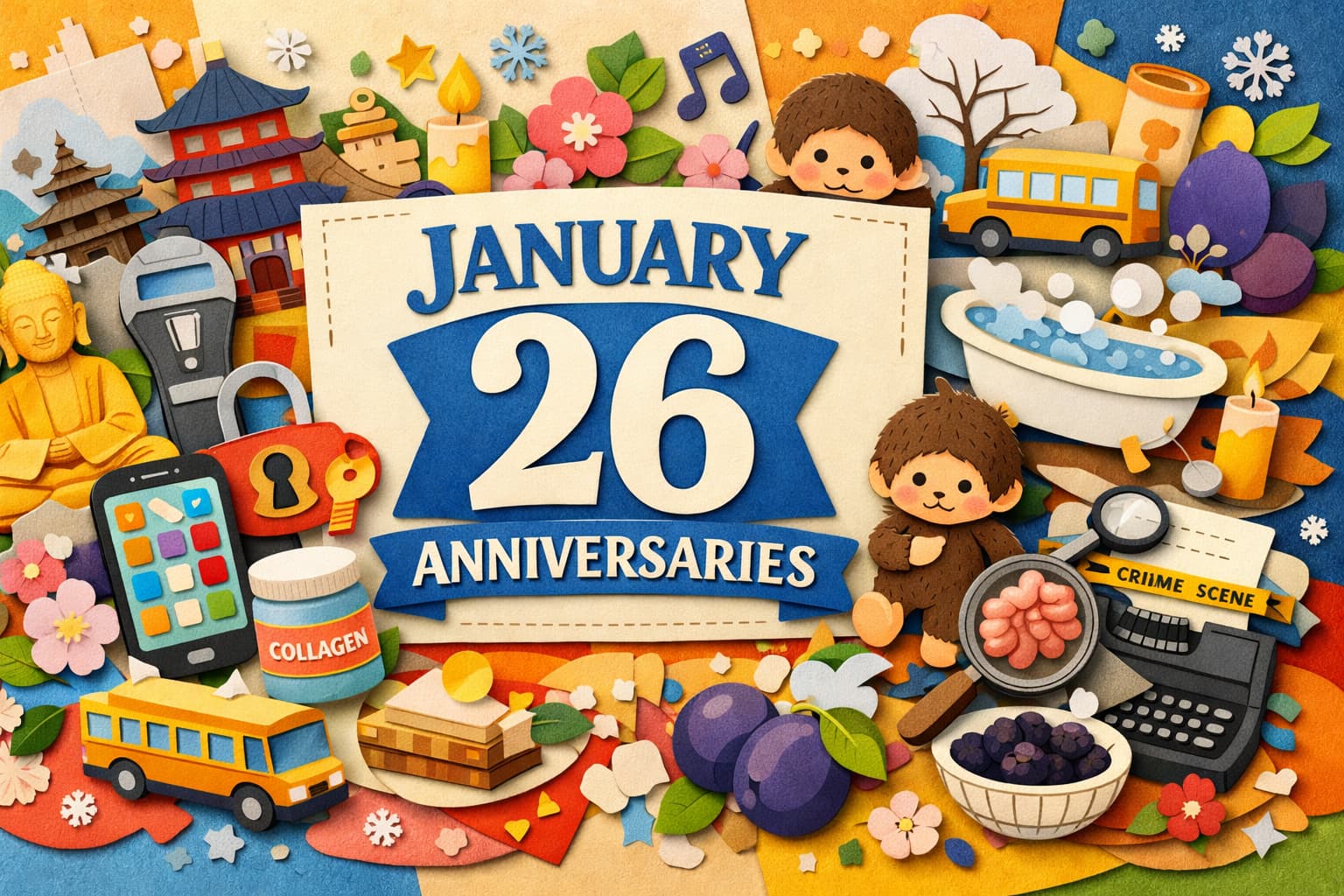 1月26日は何の日?文化財防火デー・有料駐車場の日・携帯アプリの日・1ドア2ロックの日・全国学校給食週間の主な記念日