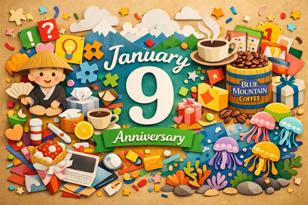 1月9日は何の日？とんちの日・クイズの日、風邪の日、ブルーマウンテンコーヒーの日などをわかりやすく紹介