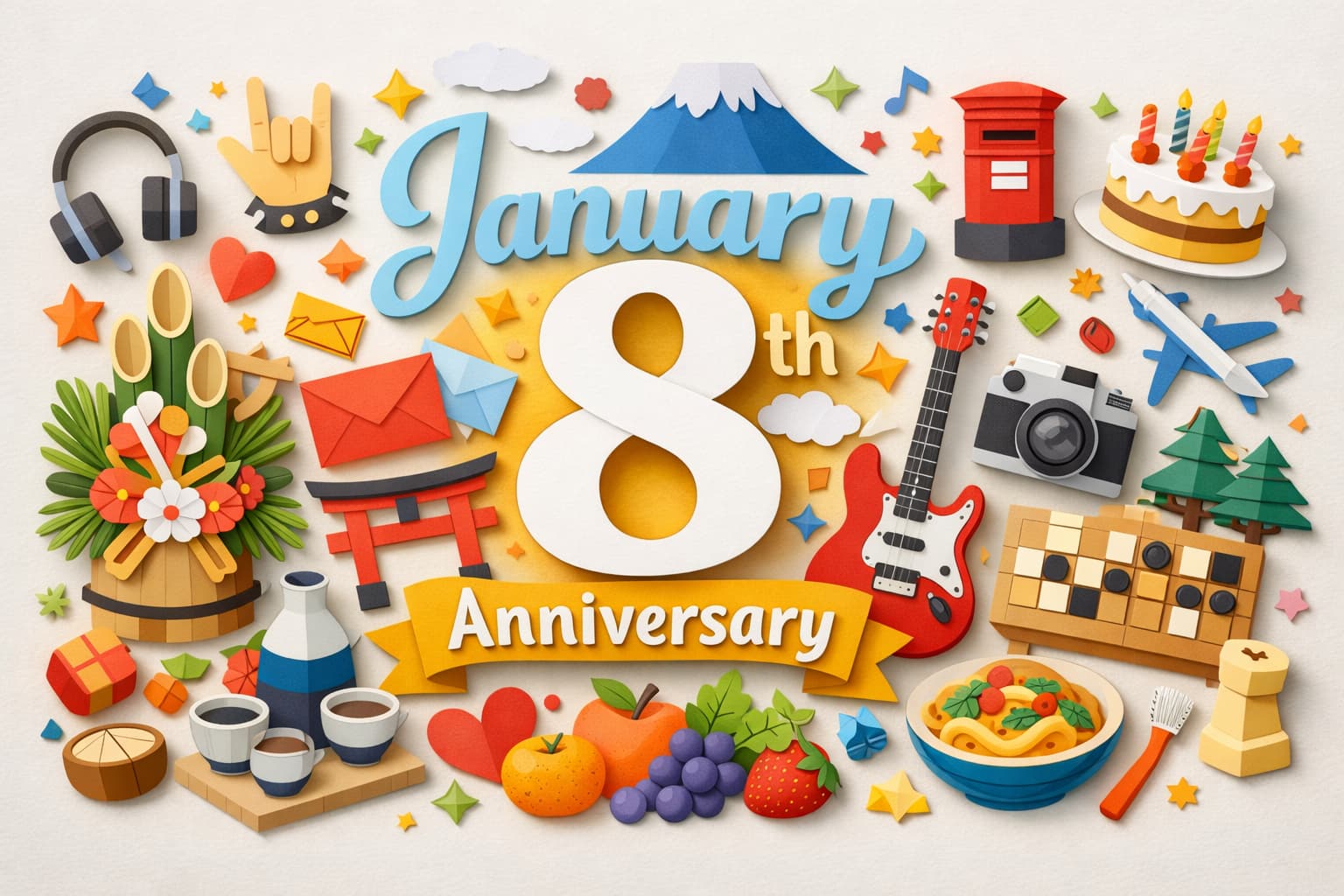 1月8日は何の日 正月事納めや平成改元の日 勝負事の日 ロックの日など多彩な記念日を紹介