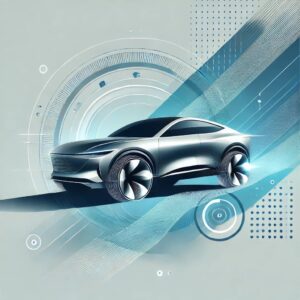 トヨタ・ハリアー2026年次期型のクーペスタイルを反映した抽象的なフラットイラスト