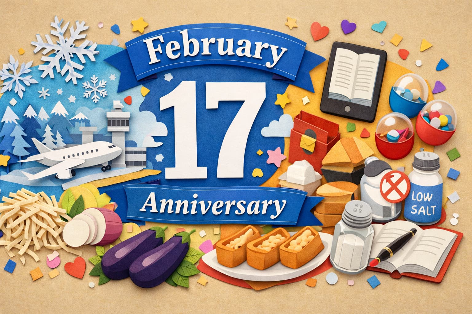 2月17日は何の日 天使の囁き記念日と中部国際空港開港記念日、千切り大根の日や電子書籍の日、ガチャの日までわかる記念日まとめ