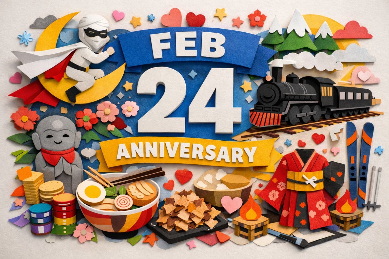 2月24日は何の日？月光仮面登場の日・鉄道ストの日・クロスカントリーの日・二部式帯の日・銘店伝説誕生の日などをまとめて紹介