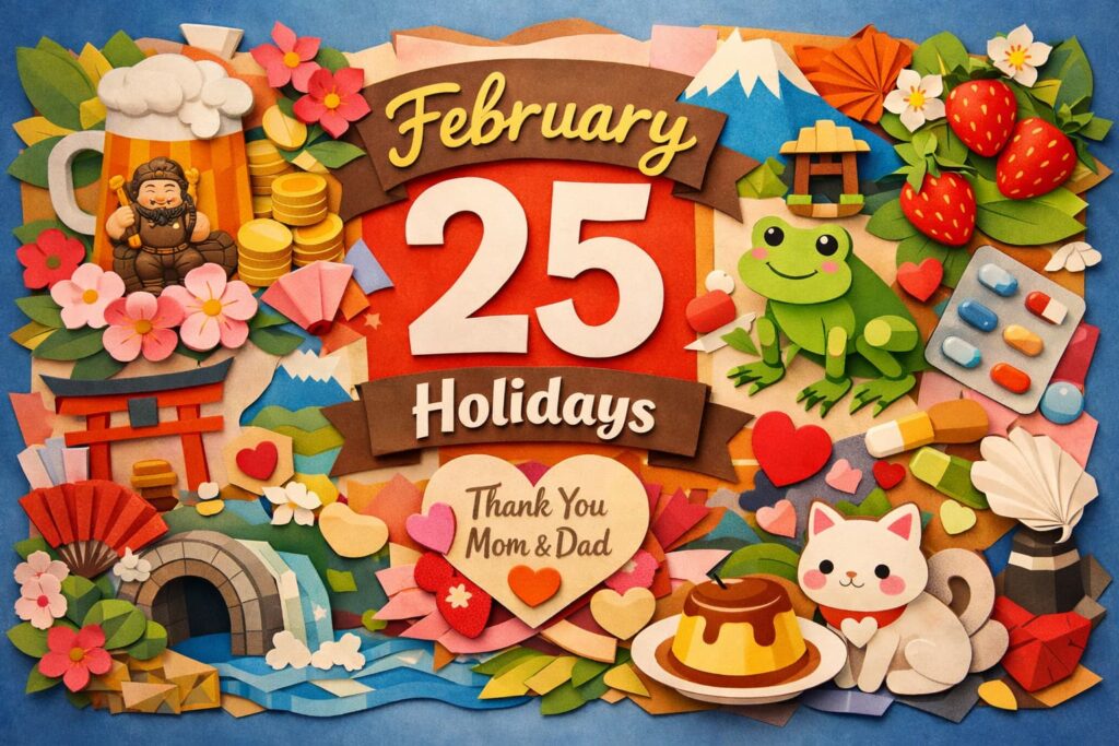 2月25日の記念日（夕刊紙の日・ヱビスの日・親に感謝の気持ちを伝える日・深良用水完成の日・道真忌）をまとめて紹介