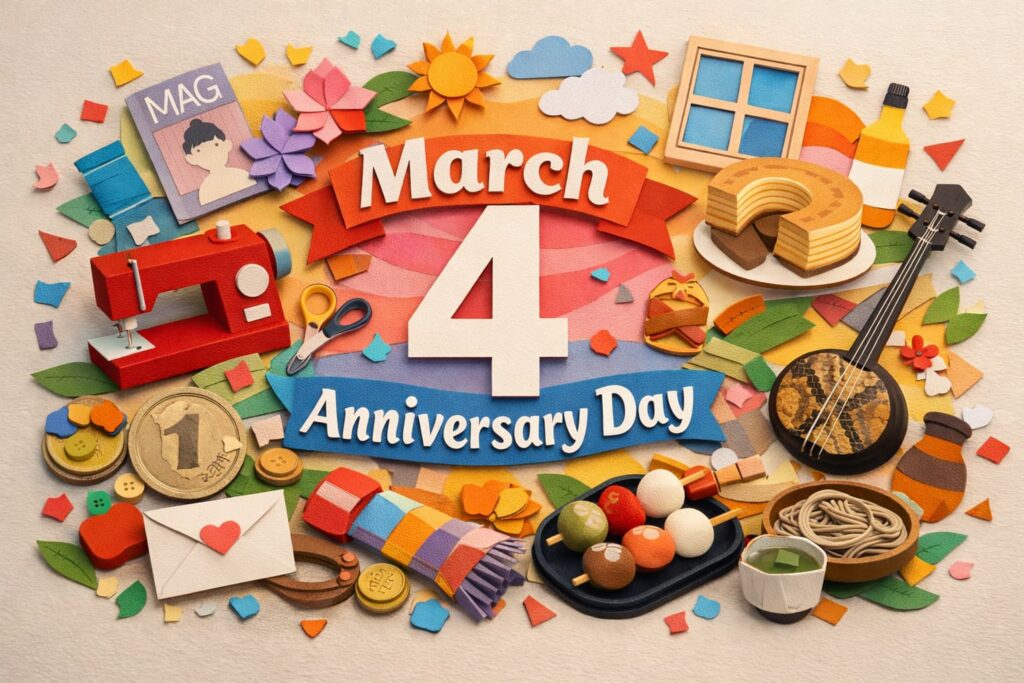 3月4日は何の日｜ミシンの日・三線の日・円の日・雑誌の日・バウムクーヘンの日の由来と楽しみ方