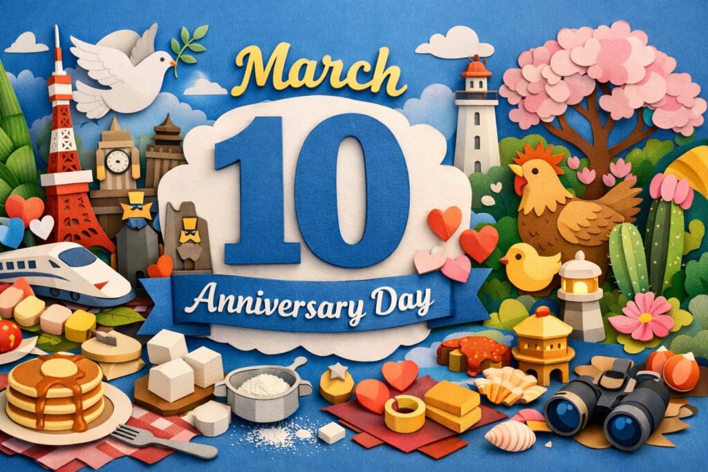 3月10日は何の日？｜東京都平和の日・農山漁村女性の日・新幹線全通記念日・砂糖の日・横浜三塔の日を中心に紹介
