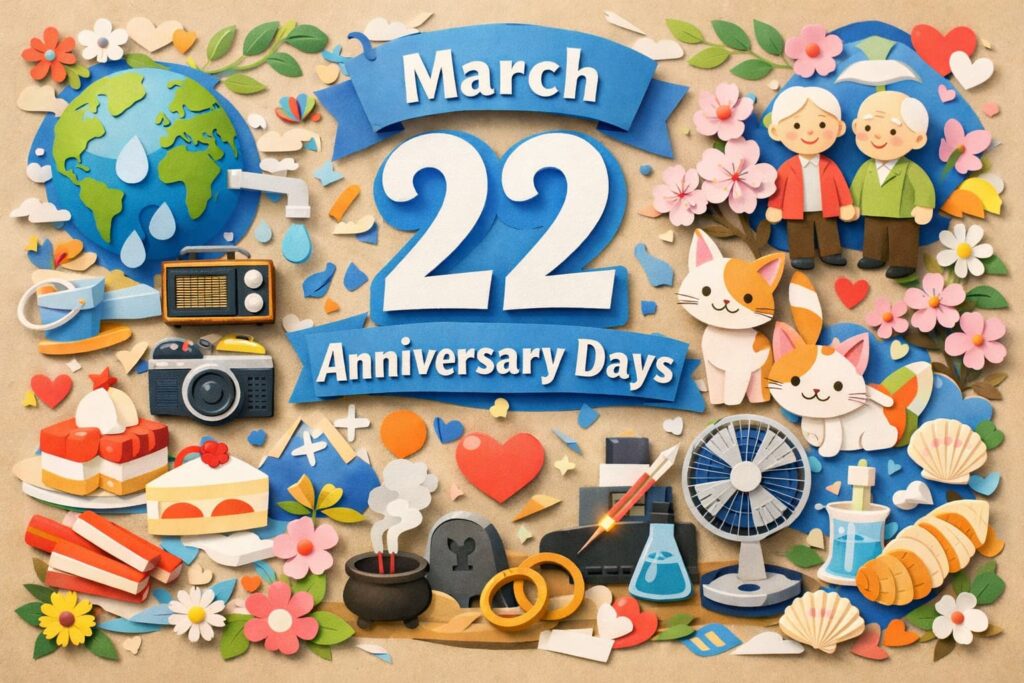 3月22日は何の日？世界水の日や彼岸、放送記念日、さくらねこの日、工場扇の日など春の多彩な記念日を紹介