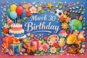 3月30日誕生日の芸能人・有名人を紹介する内容で、島崎遥香、ローラ、千原ジュニア、林原めぐみ、セリーヌ・ディオンなど注目人物と一覧をまとめたブログ記事