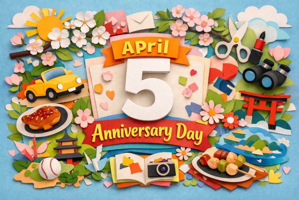 4月5日は何の日？清明や小笠原返還記念日、ヘアカットの日、デビューの日、新子焼きの日をイメージした春らしい記念日ビジュアル