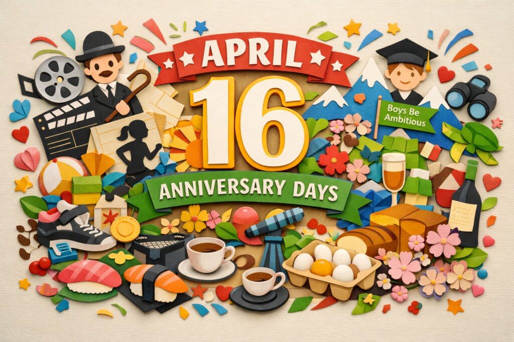 4月16日は何の日？チャップリンデーや女子マラソンの日、ボーイズビーアンビシャスデー、えのすいの日、エスプレッソの日を紹介する