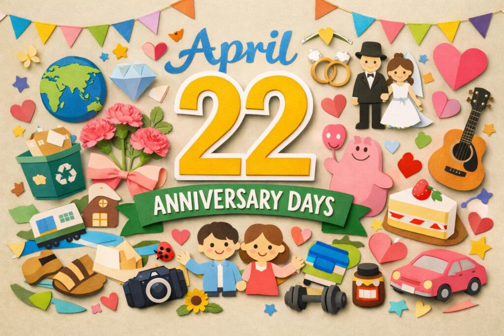 4月22日は何の日？アースデー・国際母なる地球デー、よい夫婦の日、清掃デー、道の駅の日など主要な記念日を紹介