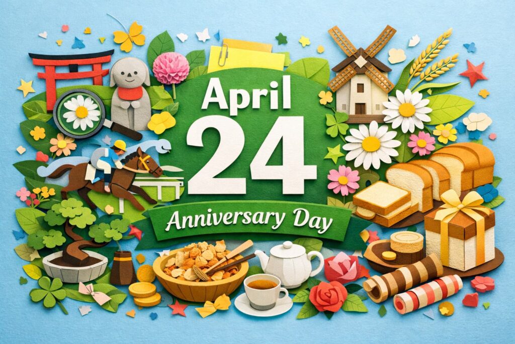 4月24日は何の日？植物学の日・マキノの日、日本ダービー記念日、しぶしの日、削り節の日、ブルボン・プチの日がわかる