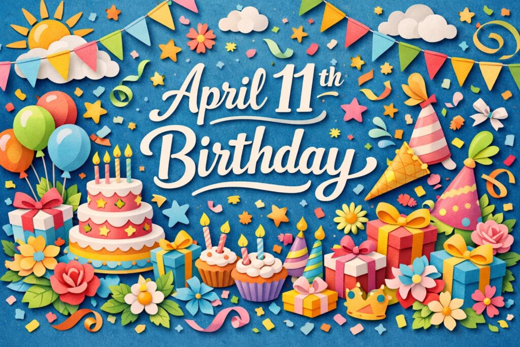 4月11日誕生日の芸能人・有名人として、森高千里、武田鉄矢、加山雄三、真野恵里菜、カリナなど注目の人物を紹介する内容