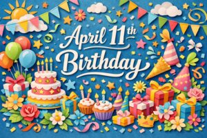 4月11日誕生日の芸能人・有名人として、森高千里、武田鉄矢、加山雄三、真野恵里菜、カリナなど注目の人物を紹介する内容