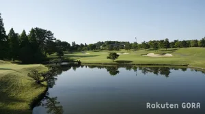 泉カントリー倶楽部のEASTコースを望む美しい林間風景