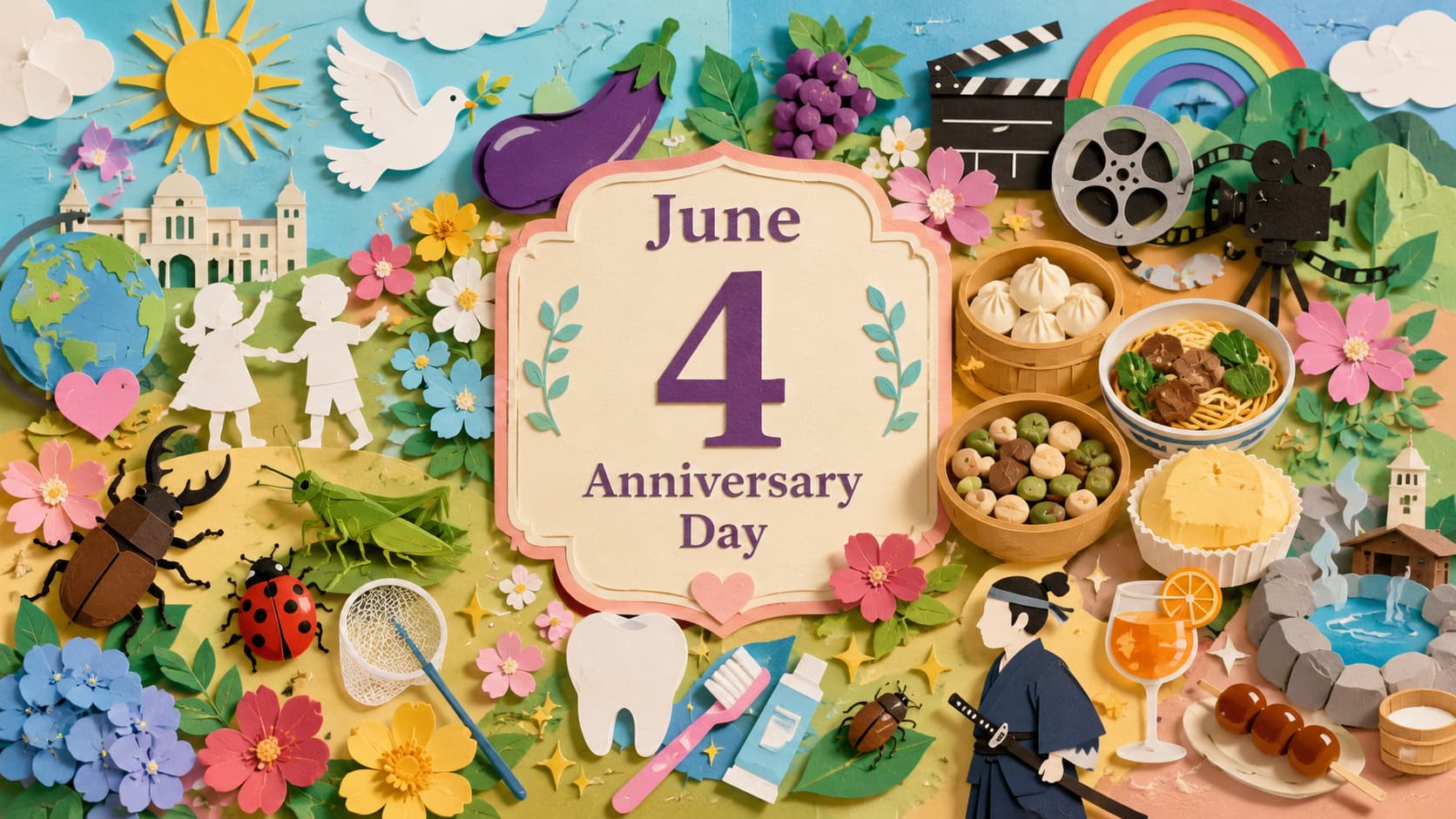 6月4日は何の日 虫の日・ローメンの日・歯と口の健康週間など記念日を紹介