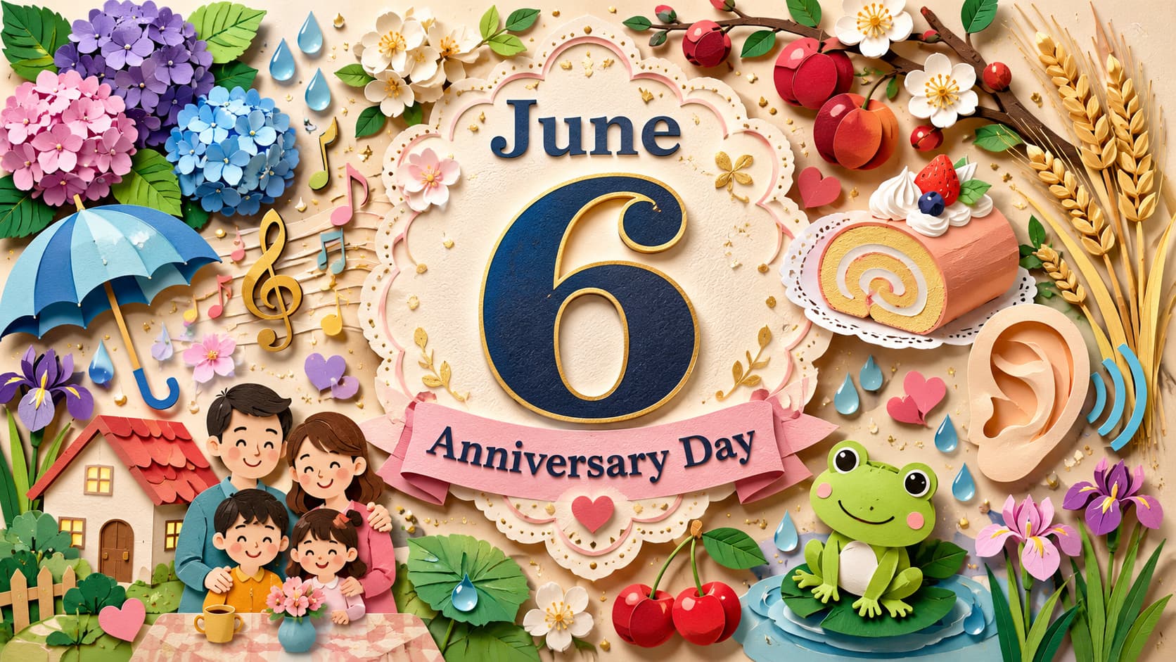 6月6日は何の日、芒種、楽器の日、飲み水の日、梅の日、ロールケーキの日など初夏の記念日を紹介
