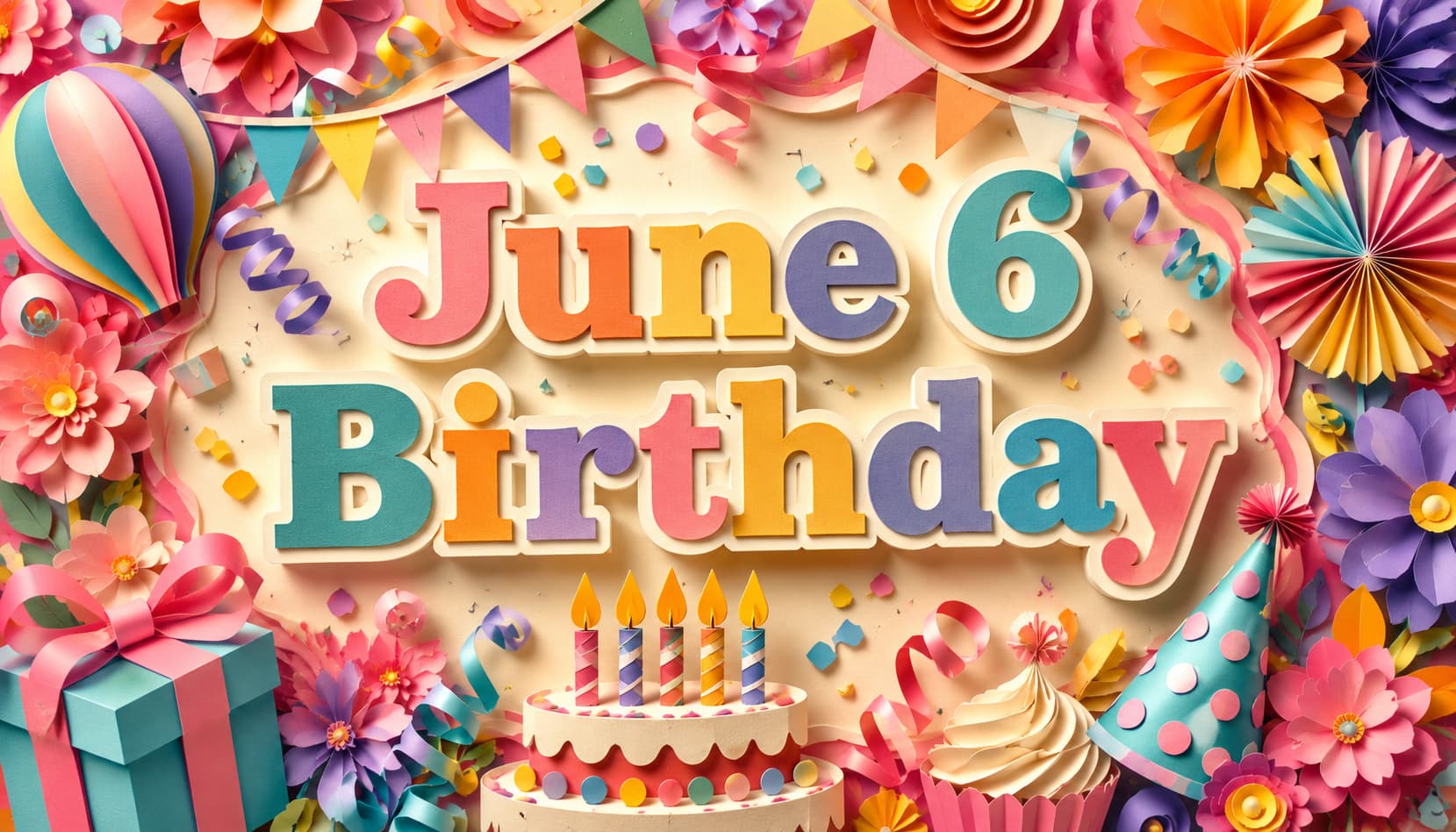 6月6日誕生日の芸能人・有名人としてVaundy、小峠英二、葛西紀明、是枝裕和、高橋幸宏などを紹介する華やかな誕生日特集