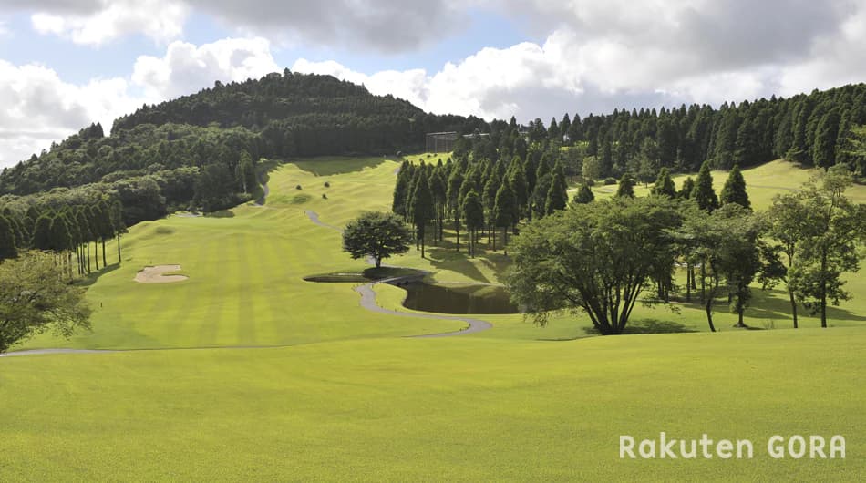 上総富士ゴルフクラブのコースと高台からの絶景