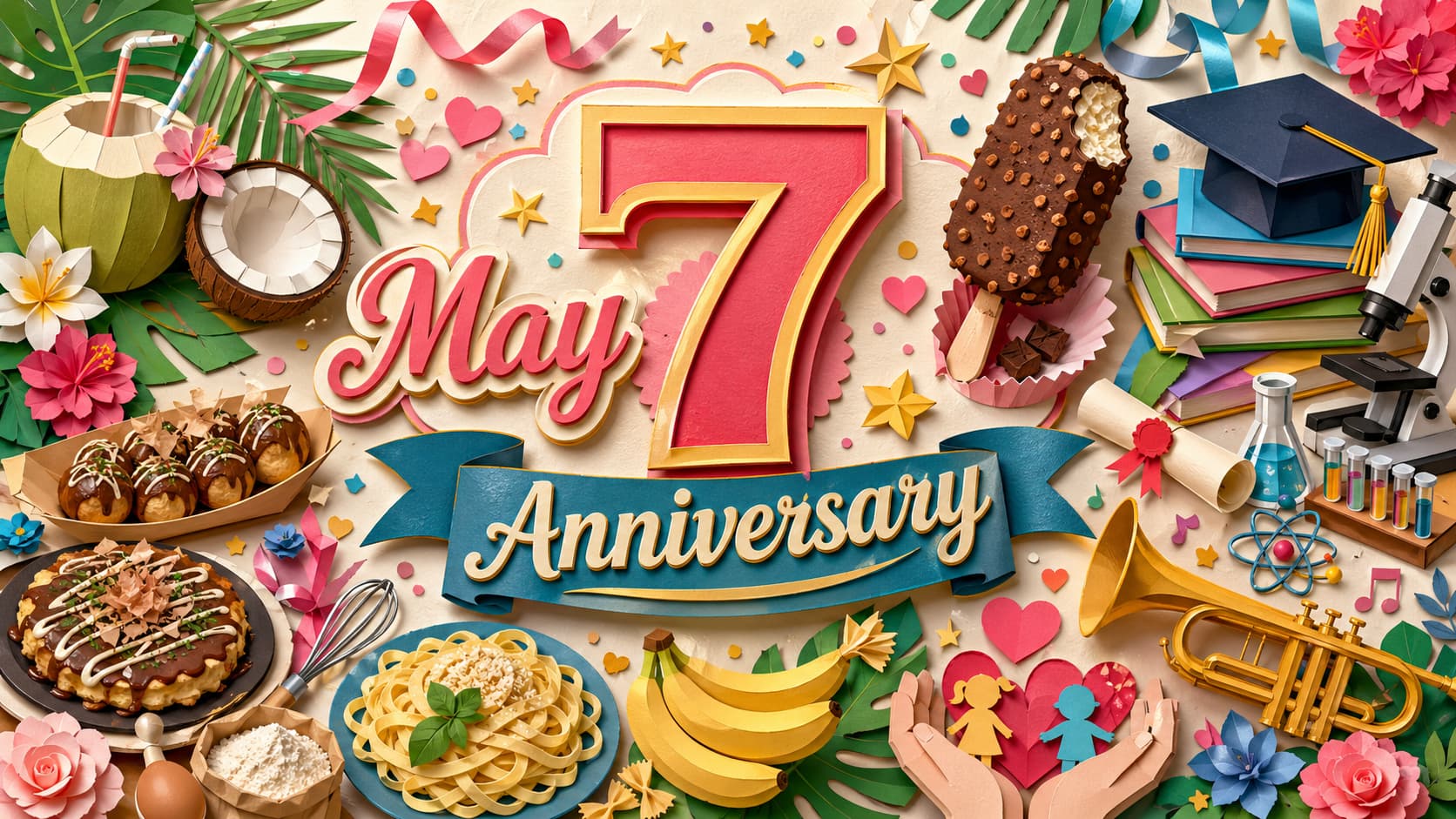 5月7日は何の日？世界エイズ孤児デー、博士の日、コナモンの日・粉の日、ココナッツの日、ブラックモンブランの日の由来や意味をわかりやすく紹介