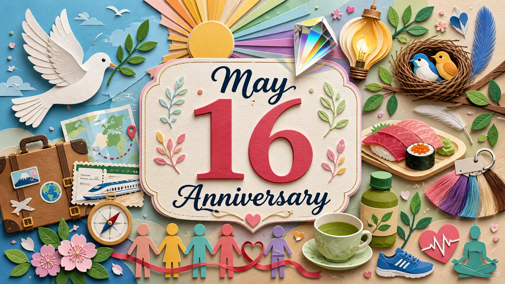 5月16日は何の日、平和に共存する国際デー、国際光デー、旅の日、HAE DAY、愛鳥週間など主な記念日を紹介