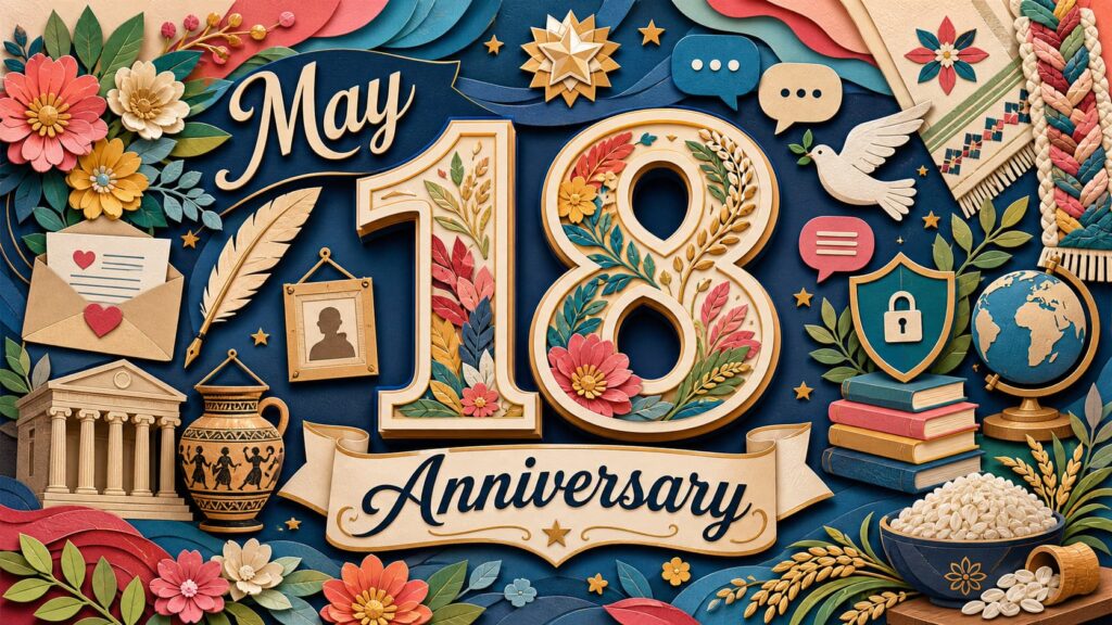 5月18日は何の日かを紹介する国際博物館の日、ことばの日、国際親善デー、消費者ホットライン188の日、サロンパスの日などの記念日一覧