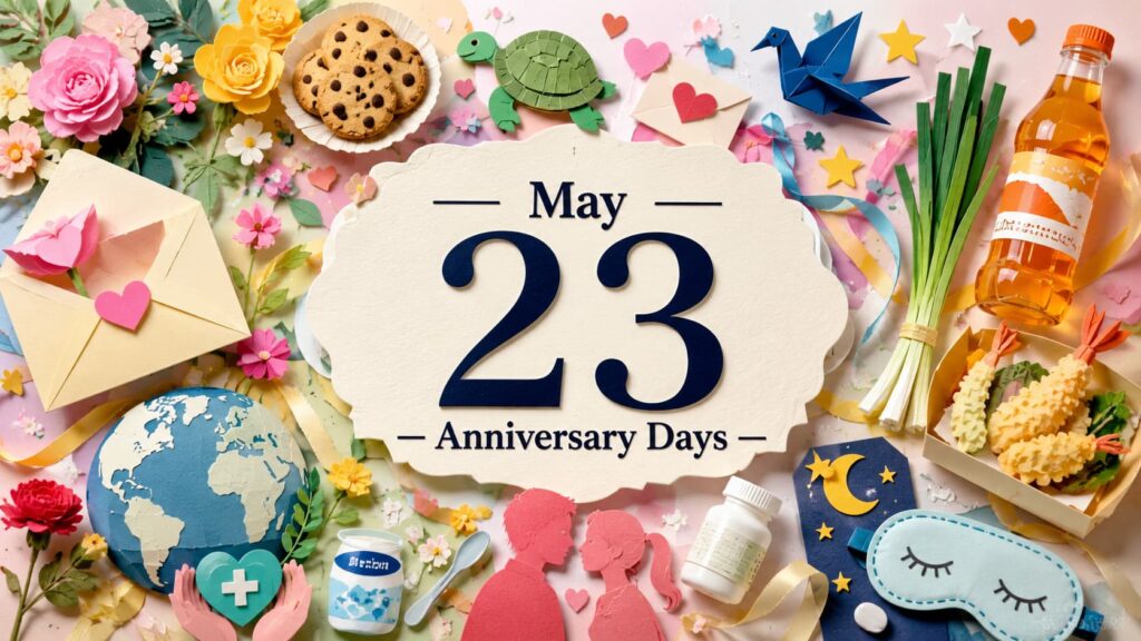 5月23日は何の日？産科瘻孔をなくすための国際デー、世界亀の日、ラブレターの日、キスの日、難病の日などを紹介 *May 23 Anniversary Days