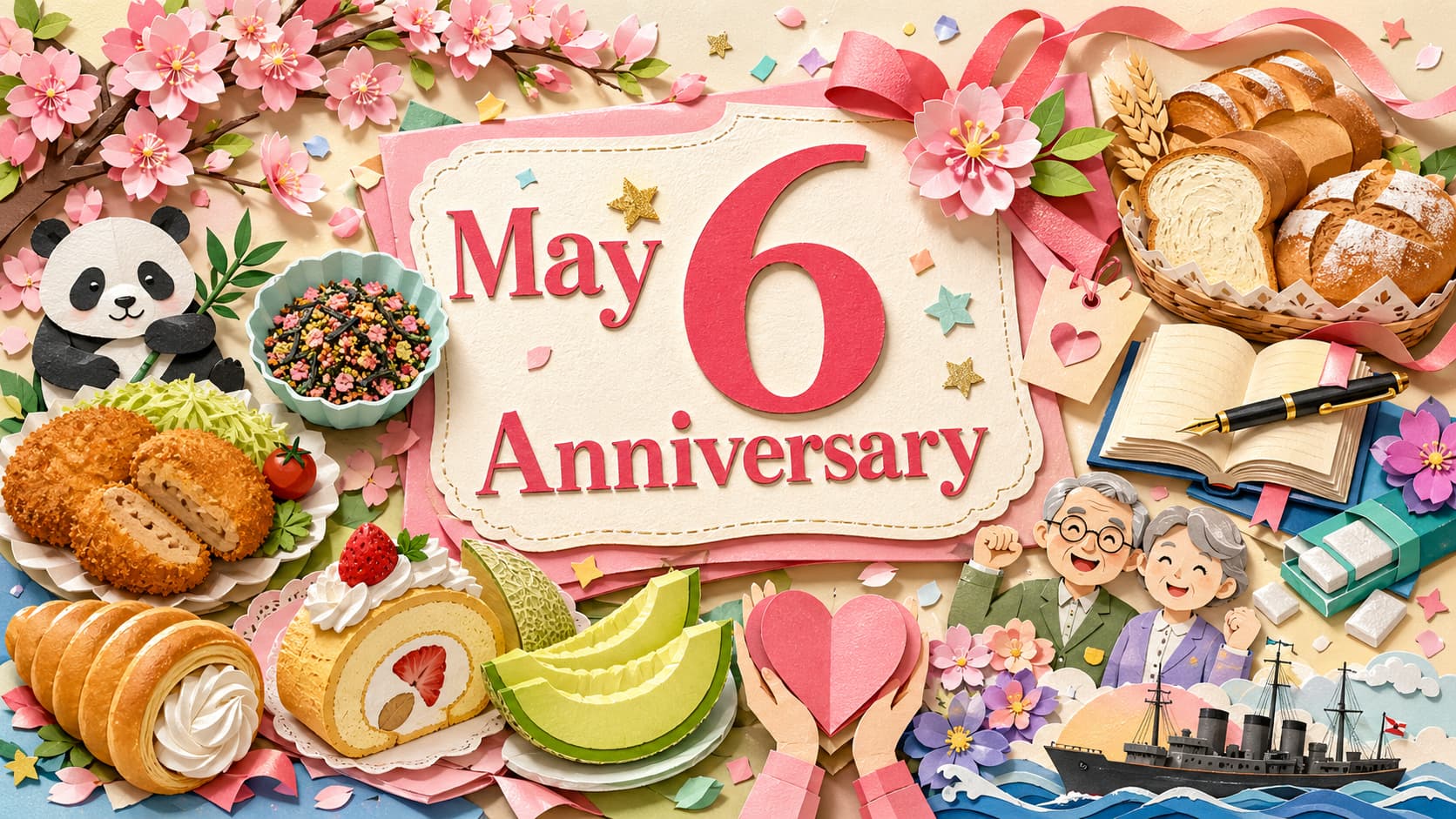 5月6日は何の日かを知りたい人に向けて、国際ノーダイエットデー、コロッケの日、ふりかけの日、宮古港海戦の日、心の介護に向き合う日など、食べもの・歴史・文学・暮らしにまつわる記念日をわかりやすく紹介