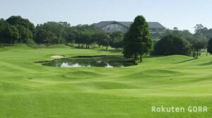 小見川東急ゴルフクラブの朝焼けとコース風景