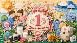 6月1日は何の日かを紹介し、国際親の日、世界牛乳の日、気象記念日、電波の日、防災用品点検の日などの由来や意味をわかりやすく伝える記念日ガイド