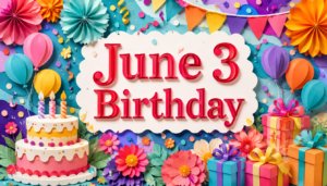 6月3日誕生日の芸能人・有名人として長澤まさみ、唐沢寿明、南條庄助、貴水博之、佐野稔らを紹介する華やかな誕生日記事