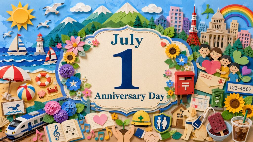 7月1日は何の日、海開き・山開き・国民安全の日・更生保護の日・童謡の日を紹介