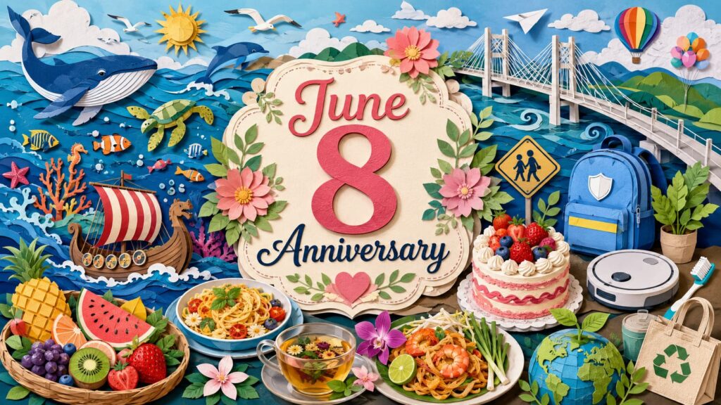 6月8日は何の日、世界海洋デー、学校の安全確保・安全管理の日、大鳴門橋開通記念日、成層圏発見の日などの記念日を紹介