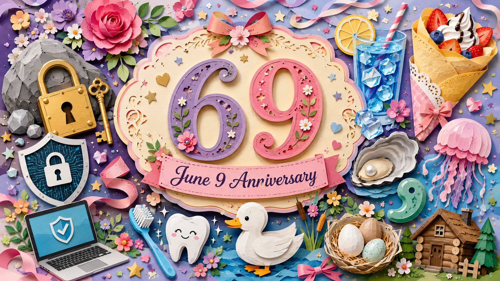 6月9日は何の日、ロックの日、ドナルドダックの誕生日、サイバー防災の日、無垢の日、ロックアイスの日などの記念日を紹介