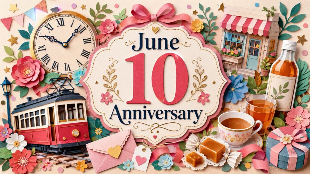 6月10日は何の日、時の記念日、商工会の日、路面電車の日、ミルクキャラメルの日、無糖茶飲料の日などの由来や意味を紹介