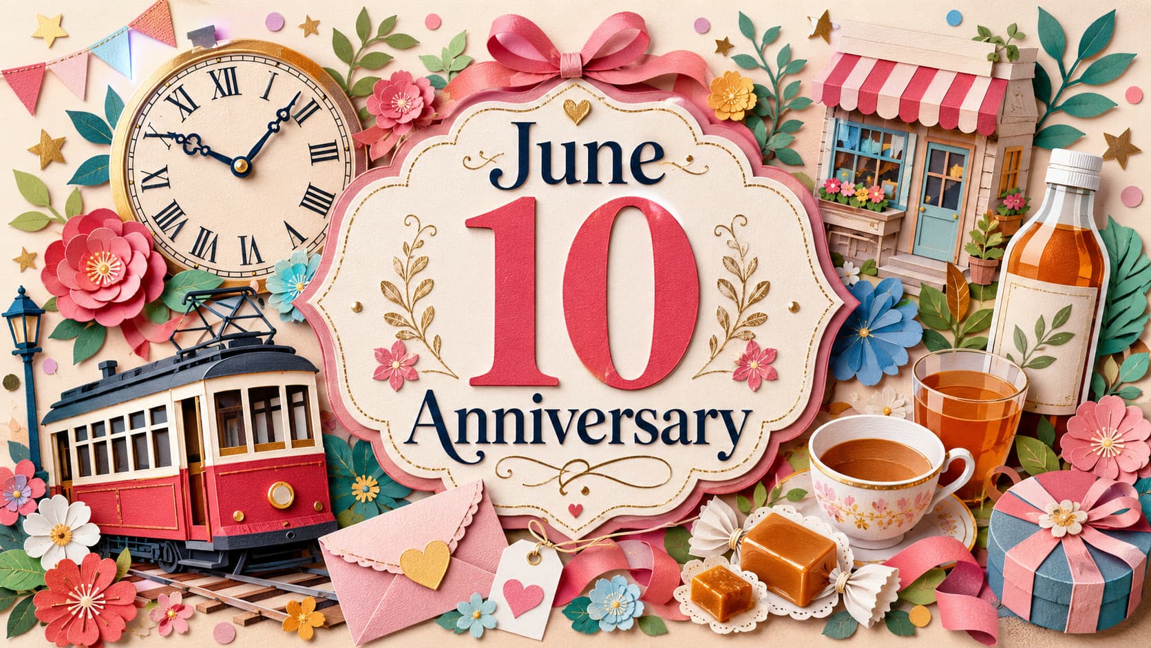 6月10日は何の日、時の記念日、商工会の日、路面電車の日、ミルクキャラメルの日、無糖茶飲料の日などの由来や意味を紹介