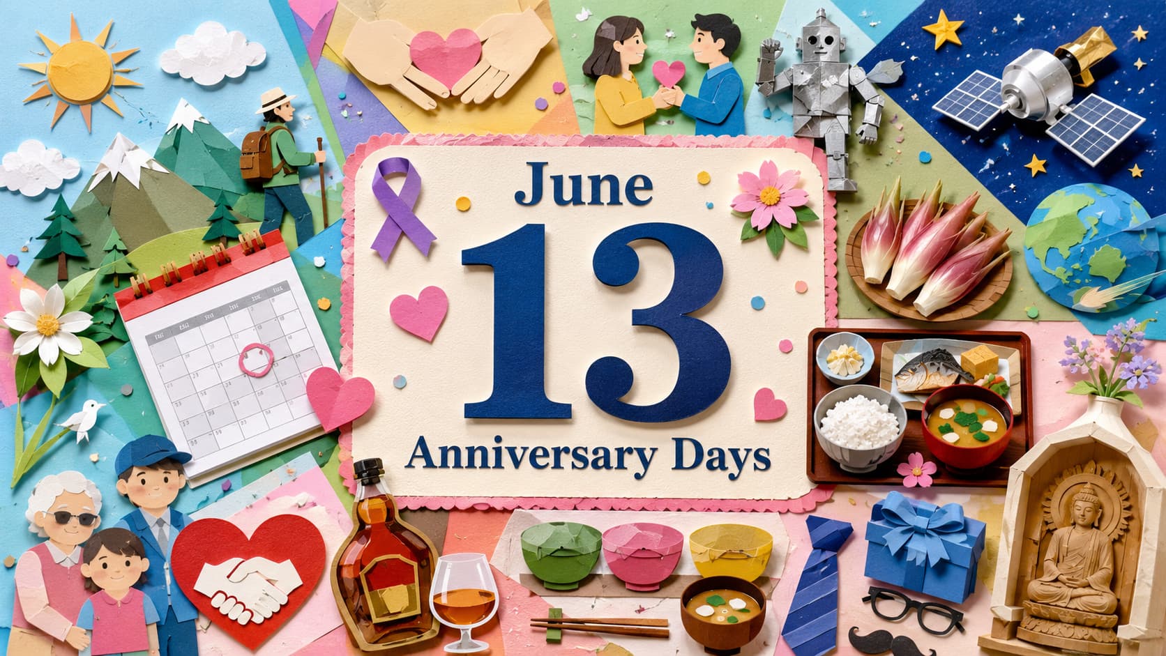 6月13日は何の日、国際アルビニズム啓発デー、小さな親切運動スタートの日、鉄人の日、はやぶさの日、いいみょうがの日を紹介