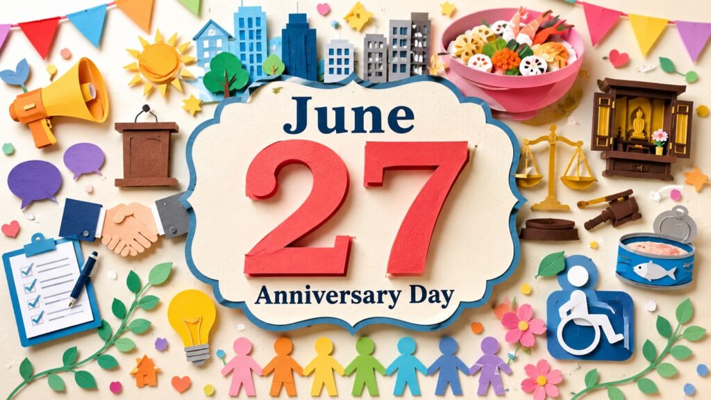 6月27日は何の日？零細・中小企業デー、演説の日、メディア・リテラシーの日、ちらし寿司の日、日照権の日を紹介