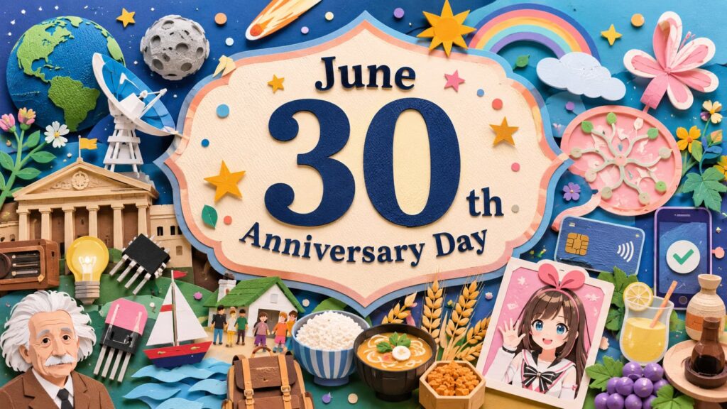 6月30日は何の日、国際小惑星デー、議会制度の国際デー、夏越ごはんの日、リンパの日、集団疎開の日などを紹介する記念日記事
