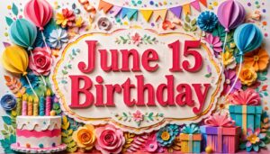 6月15日誕生日の芸能人・有名人としてtuki.、HOSHI、田中樹、上田桃子、伊東四郎など多彩な人物を紹介する華やかな誕生日特集