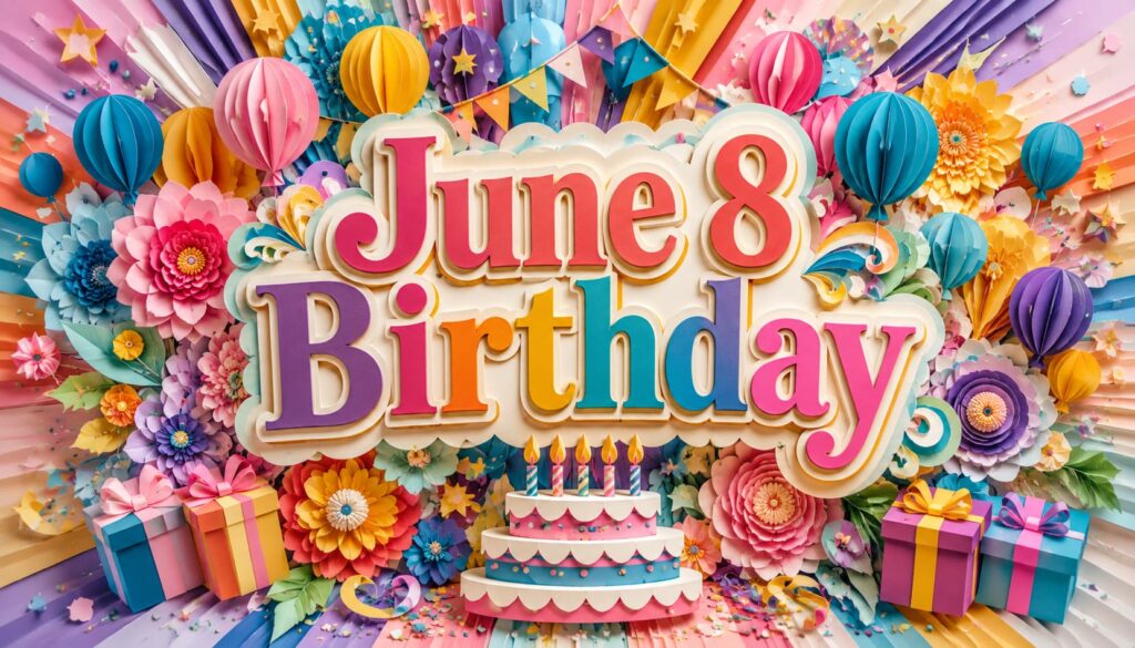 6月8日誕生日の芸能人・有名人として筒井あやめ、城島健司、TERU、三村マサカズ、森尾由美などを紹介する華やかな誕生日記事