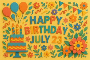 7月23日生まれの芸能人・有名人一覧と誕生日の華やかなイメージ